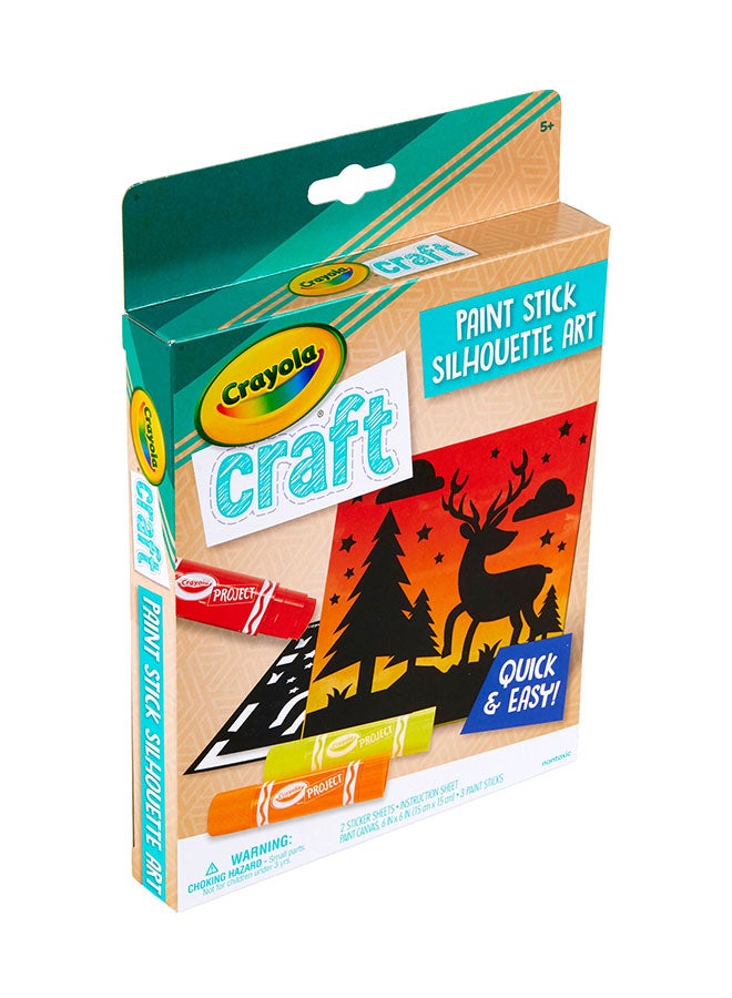 Crayola Craft, Paint Stick Silhouette Art, Set 1 22.86x2.54x15.88cm - Image 3