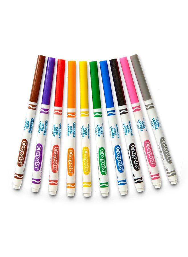 Crayola Ultra Clean Classic Colors Markers 10 Count  - Image 2