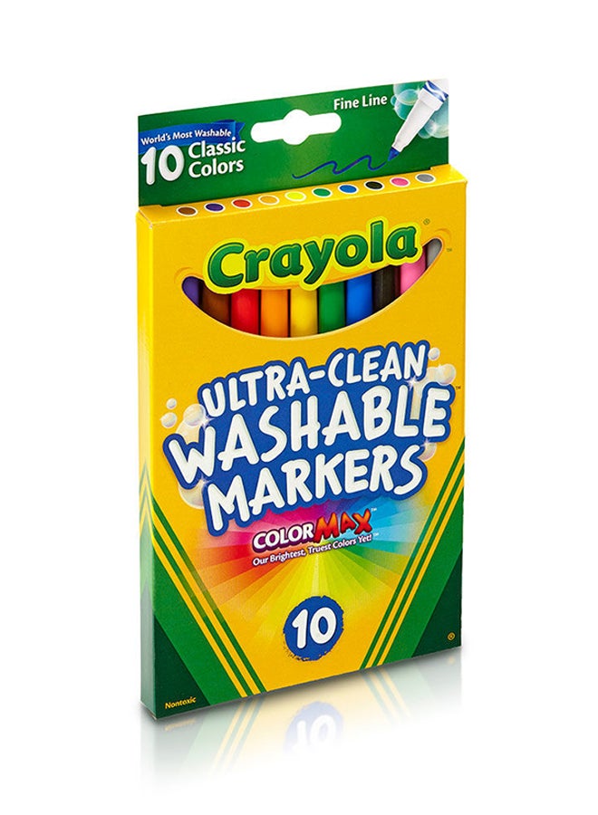 Crayola Ultra Clean Classic Colors Markers 10 Count  - Image 3