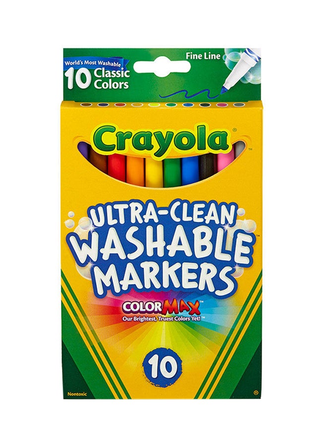 Crayola Ultra Clean Classic Colors Markers 10 Count  - Image 4