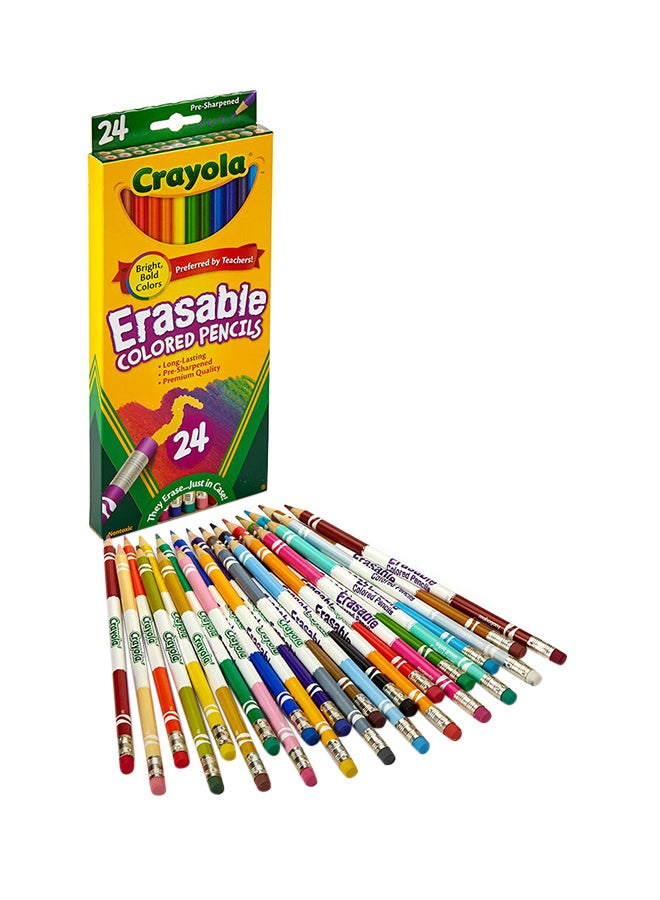 كرايولا 24 قلم رصاص ملون قابل للمسح - Image 2