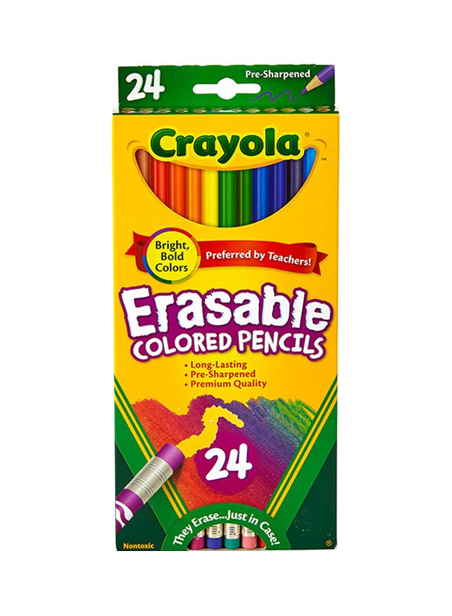 كرايولا 24 قلم رصاص ملون قابل للمسح - Image 1