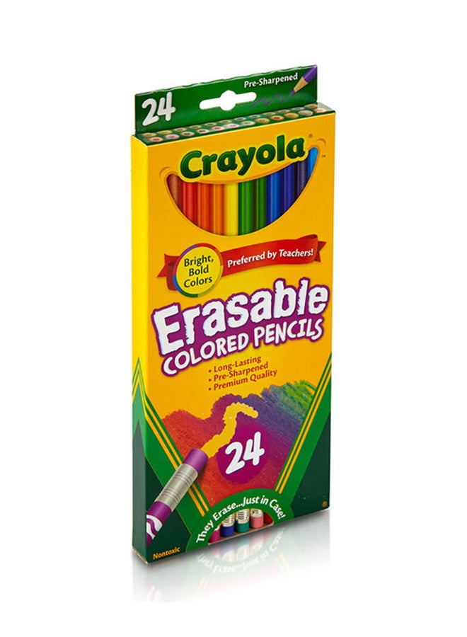 كرايولا 24 قلم رصاص ملون قابل للمسح - Image 3