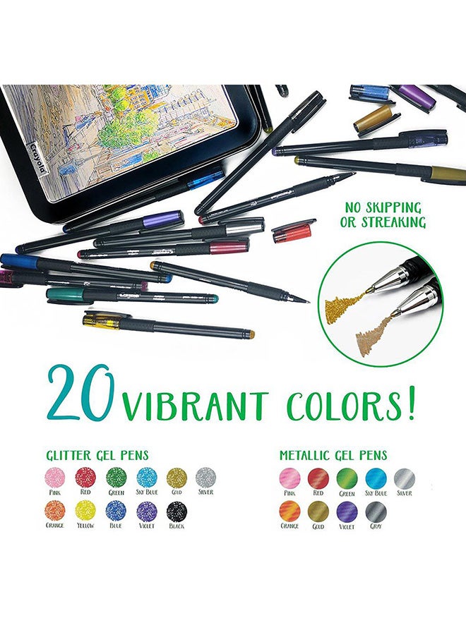 كرايولا أقلام جل ذات تفاصيل مميزة، عدد 20 - Image 2