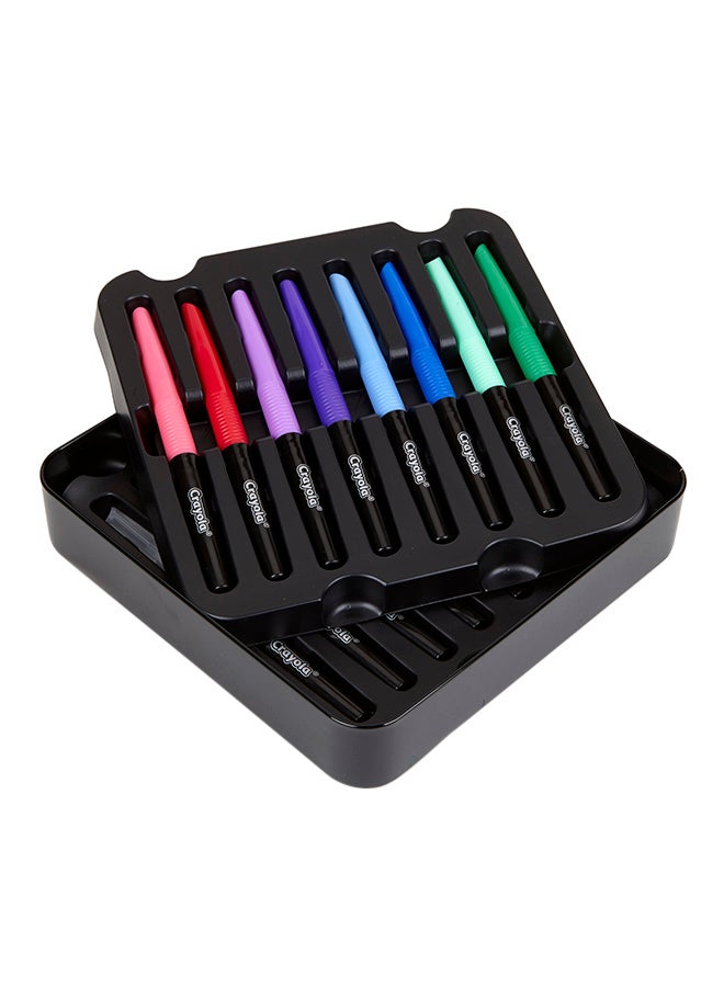 كرايولا أقلام مزج مميزة مع علبة، عدد 16، 20.47x19.69x3.81 سم - Image 2