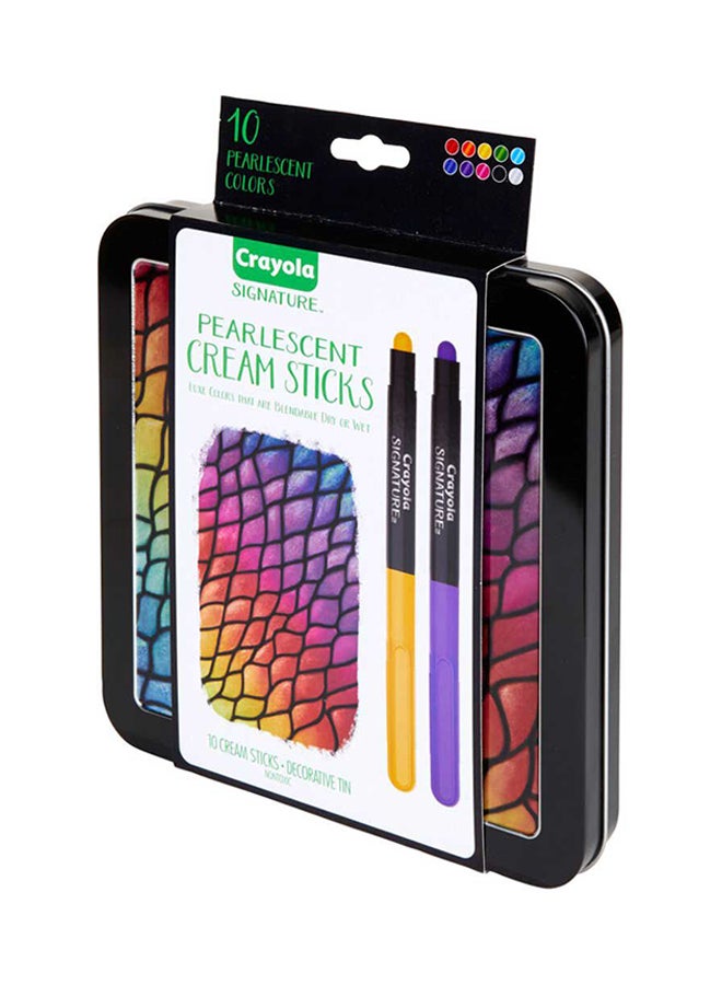 Signature Pearlescent Cream Sticks, 10 Count 23.65x19.94x2.69cm