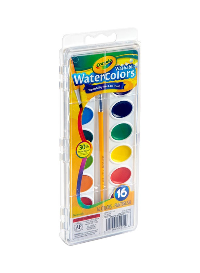 كرايولا أقلام ألوان مائية قابلة للغسل مع فرشاة بمقبض بلاستيكي، عدد 16 - Image 3