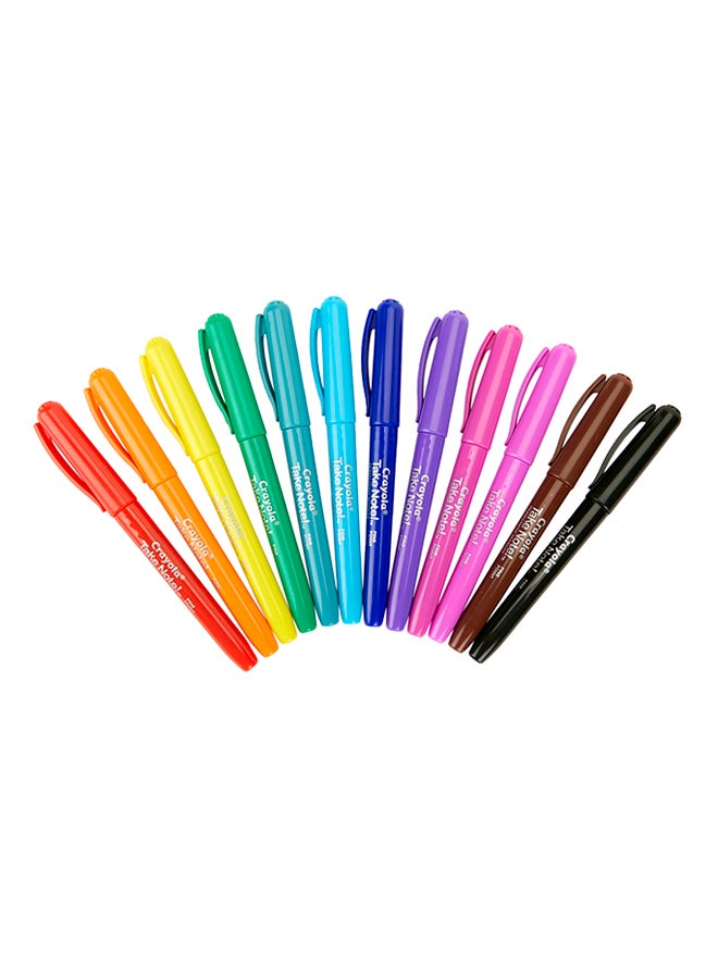 12-Piece Water Based Permanent Markers 19.37x19.69x1.75cm - v1648467960/N52907074A_3