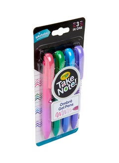 Take Note Washable Gel Pens, Ombre, 4 Count 19.37x9.45x1.83cm - v1648467974/N52907089A_3