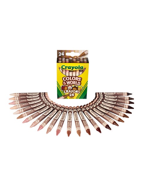 Colors of the World Skin Tone Crayons 24 Piece