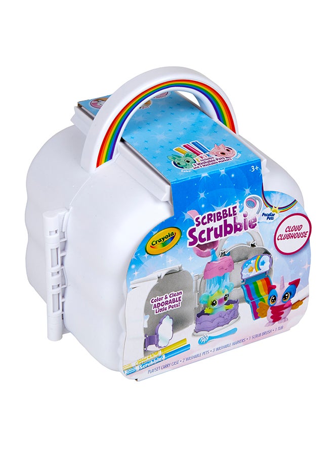 Crayola Scribble Scrubbie Pets Cloud Clubhouse Playset 15.56x15.24x12.07cm - Image 2