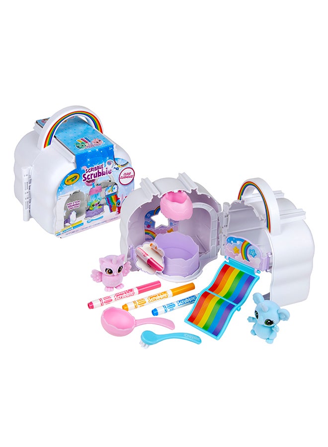 Crayola Scribble Scrubbie Pets Cloud Clubhouse Playset 15.56x15.24x12.07cm - Image 3