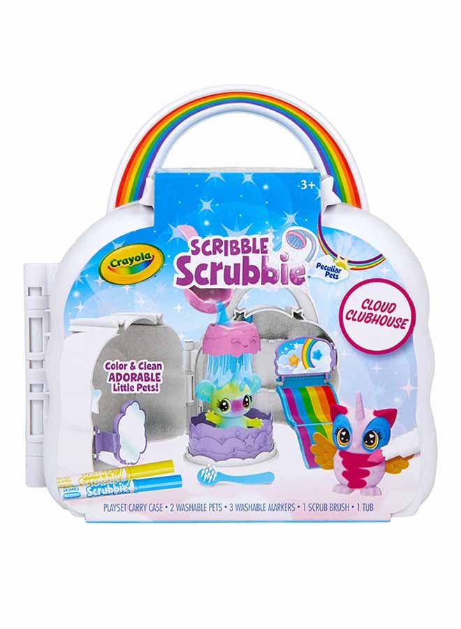 Crayola Scribble Scrubbie Pets Cloud Clubhouse Playset 15.56x15.24x12.07cm - Image 4