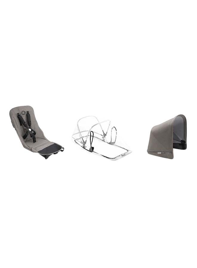 Bugaboo - Donkey 2 Style Stroller Set Complete - Mineral Taupe - Image 1