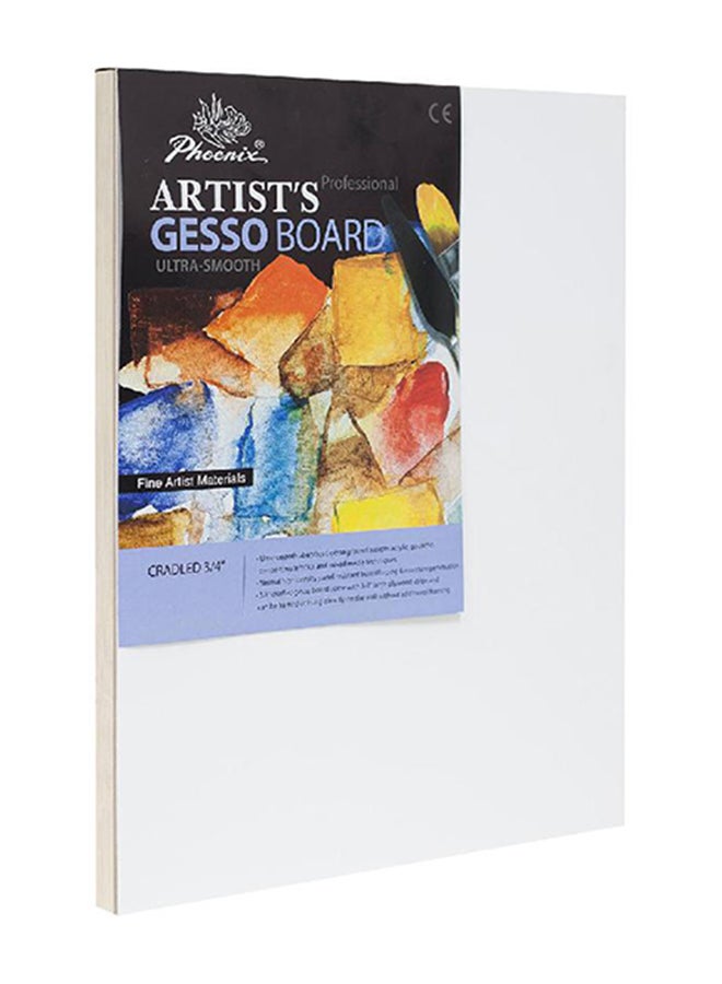 Phoenix Artists Gesso Canvas Panel Board Rectangle White - Image 1