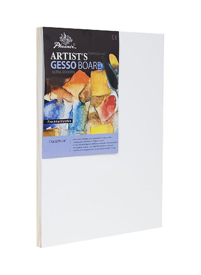 Phoenix Artists Gesso Canvas Panel Board Rectangle White - Image 1