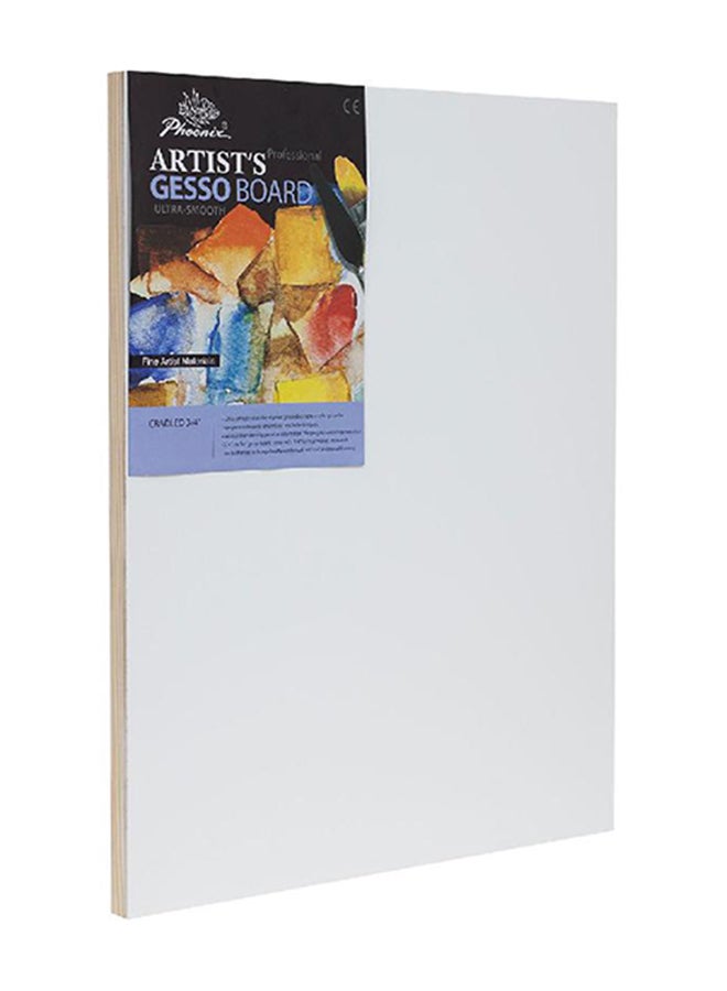 Phoenix Artists Gesso Canvas Panel Board Rectangle White - Image 1