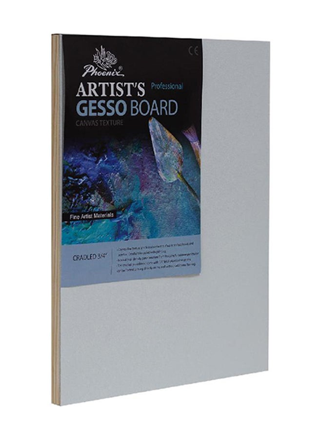 Phoenix Artists Gesso Canvas Panel Board Rectangle White - Image 1