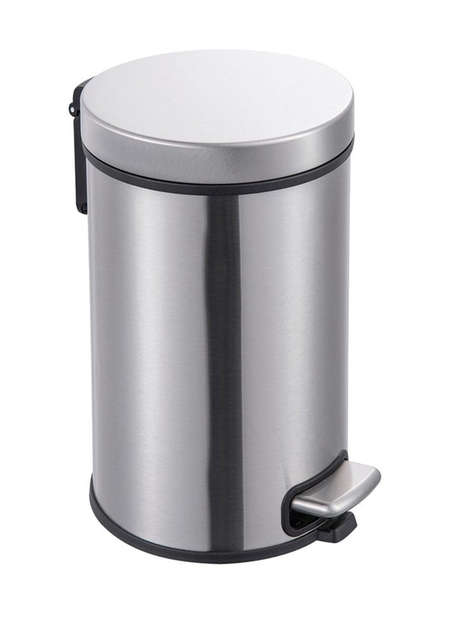 hoffmayer Trash Can Silver 12Liters 