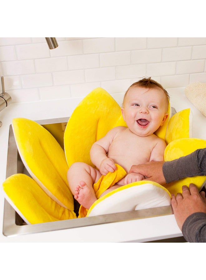 iTelker - Blooming Sunflower Comfortable Plush Baby Bath Seat Flower Shaped Bathtub - Image 1