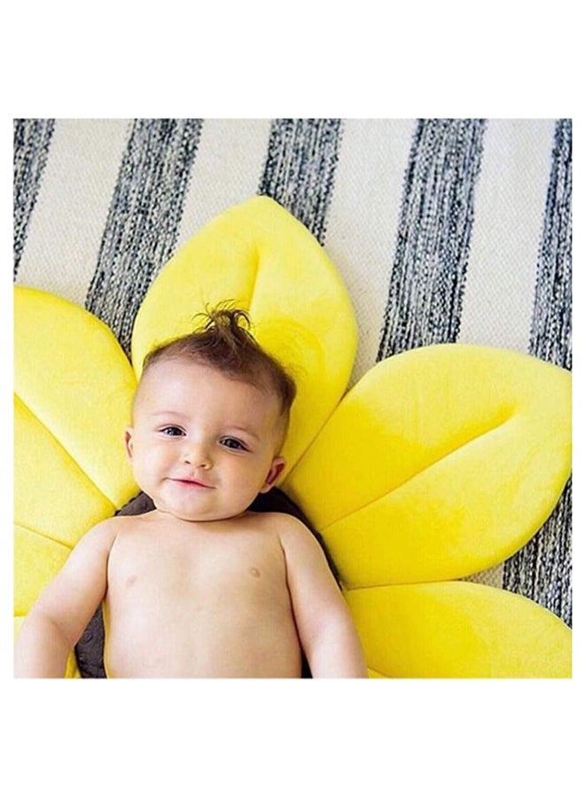 iTelker - Blooming Sunflower Comfortable Plush Baby Bath Seat Flower Shaped Bathtub - Image 1
