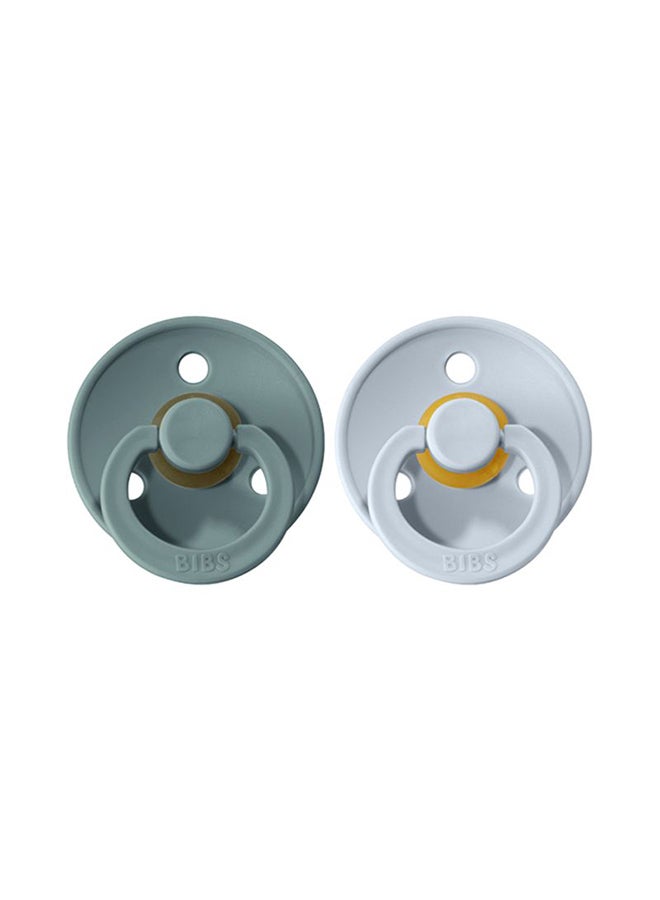 بيبس لهاية مقاس 1، للأطفال بعمر 0 - 6 أشهر، مجموعة من قطعتين - لون آيلاند سي/أزرق فاتح - Image 5