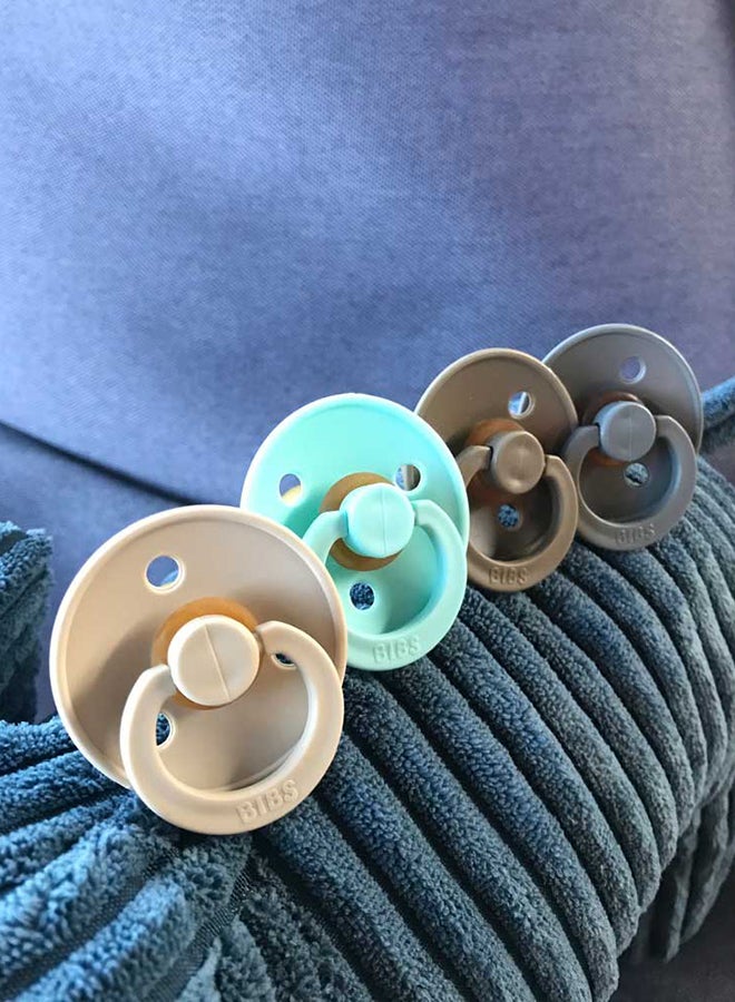 بيبس لهاية مقاس 1، للأطفال بعمر 0 - 6 أشهر، مجموعة من قطعتين - لون آيلاند سي/أزرق فاتح - Image 3