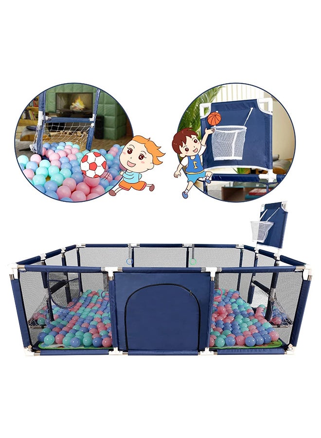 Toddler Baby's Playpen Lightweight, Washable, Portable Blue Color With Durability - v1648473088/N48244216A_4