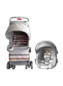 Baby love Lightweight Comfortable and Durable Baby Stroller With Soft Padded Car Seat  - Image 3