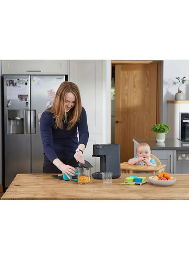 tommee tippee Quick Cook Steamer And Blender Essential Baby Healthy Food Maker - Black