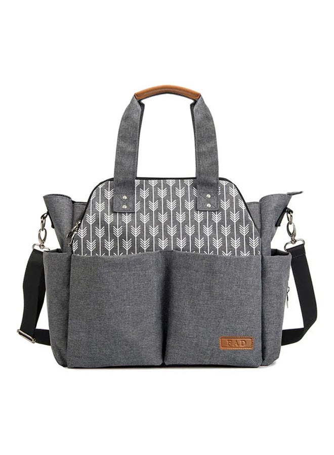 FAD - Polyester Multifunctional Waterproof Mother Baby Diaper Bag, Grey - Image 1