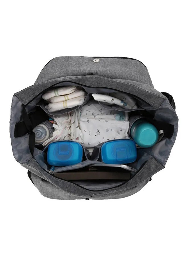 FAD - Polyester Multifunctional Waterproof Mother Baby Diaper Bag, Grey - Image 1