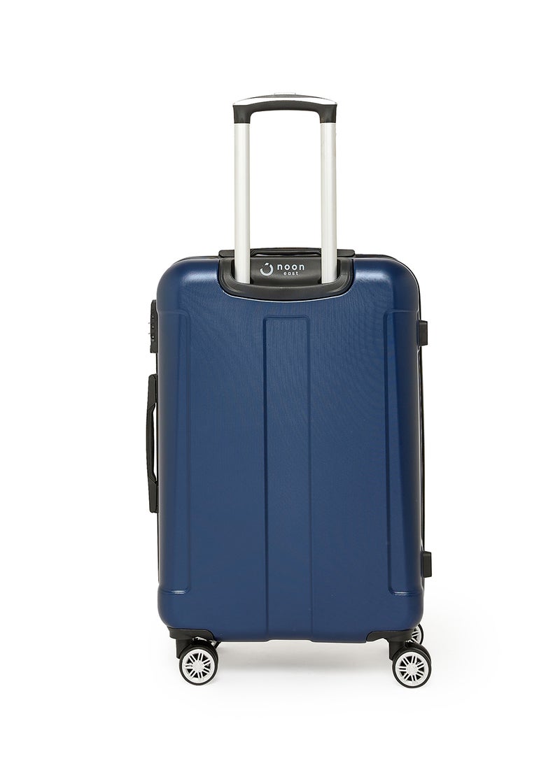 Noon East 3-Piece ABS Hardside Spinner Iron Rod Luggage Trolley Set With TSA Lock 20/24/28 Inch Dark Blue  - Image 2