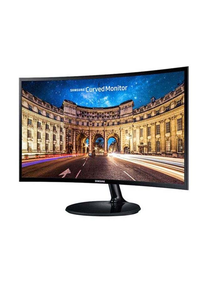 Samsung - 24-inch Cf390 Curved Monitor With The Deeply Immersive Viewing Experience Lc24f390fhmxue black - Image 1