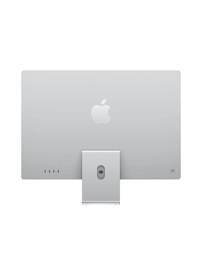 Apple - iMac All In One Desktop With 24-Inch Retina 4.5K Display: M1 Chip With 8‑Core CPU And 8‑Core GPUProcesser/8GB RAM/256GB SSD/Integrated Graphics English/Arabic Silver - Image 1