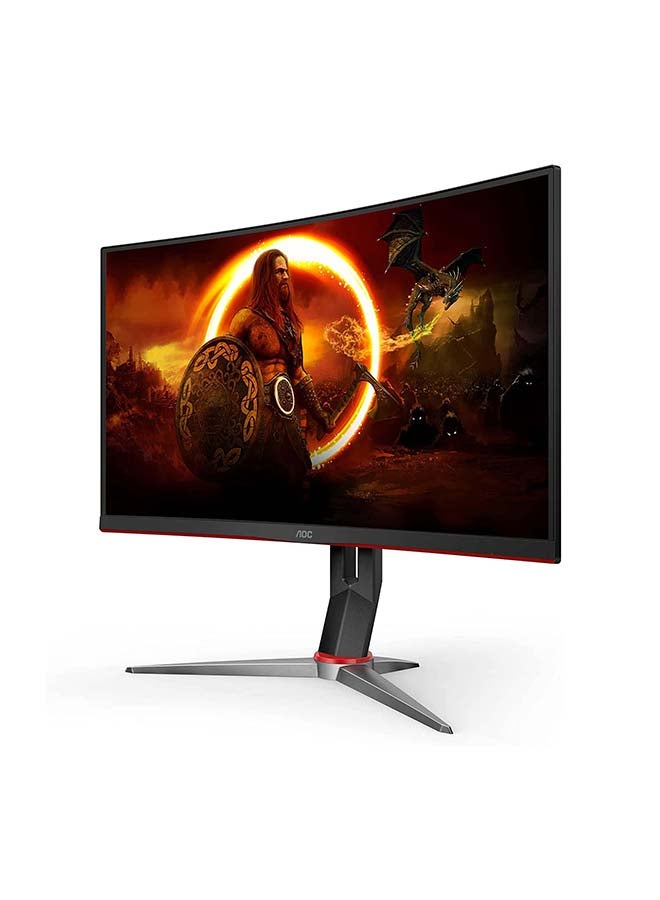 AOC - AOC 27 inch, CQ27G2, VA QHD frameless curved gaming monitor with 144 Hz refresh rate, 1ms response rate, HDMI Black - Image 1