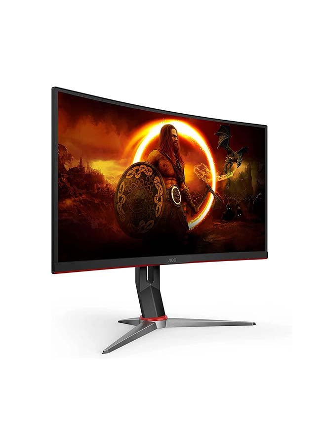 AOC - C27G2Z Curved Frameless Ultra-Fast Gaming Monitor, FHD 1080p, 0.5ms 240Hz, FreeSync, HDMI/DP/VGA, Height Adjustable, 3-Year Zero Dead Pixel Guarantee, Xbox PS5 Switch 27inch Black - Image 1