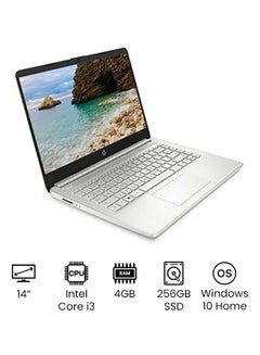 HP 14-Dq2055wm (Upgraded Version) Laptop With 14-Inch Full HD Display, 11th Gen Core i3-1115G4 Processor/4GB RAM/256GB SSD/Intel UHD Graphics/Windows 10 Home/International Version English Silver  - Image 3