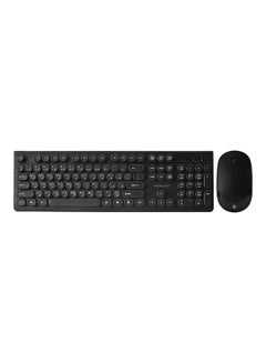 Wireless Computer Keyboard And Mouse Combo Set Black