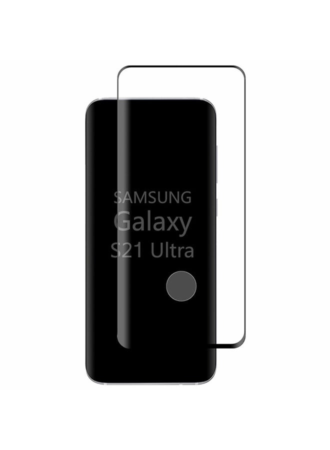 MARGOUN - Samsung Galaxy S21 Ultra 5G Screen Protector Tempered glass  6.8 inch Clear/Black - Image 1