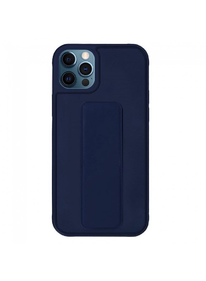 MARGOUN - Protective Case Cover with Finger Grip Stand for Apple iPhone 12 Pro Blue - Image 1