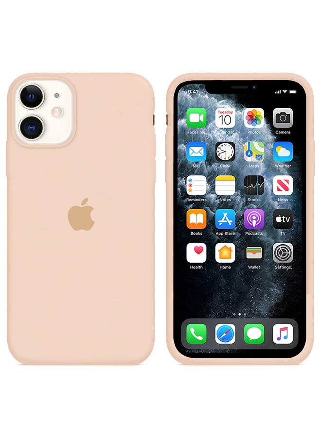 MARGOUN - Silicone Cover Case for iphone 12 Mini Pink Sand - Image 1