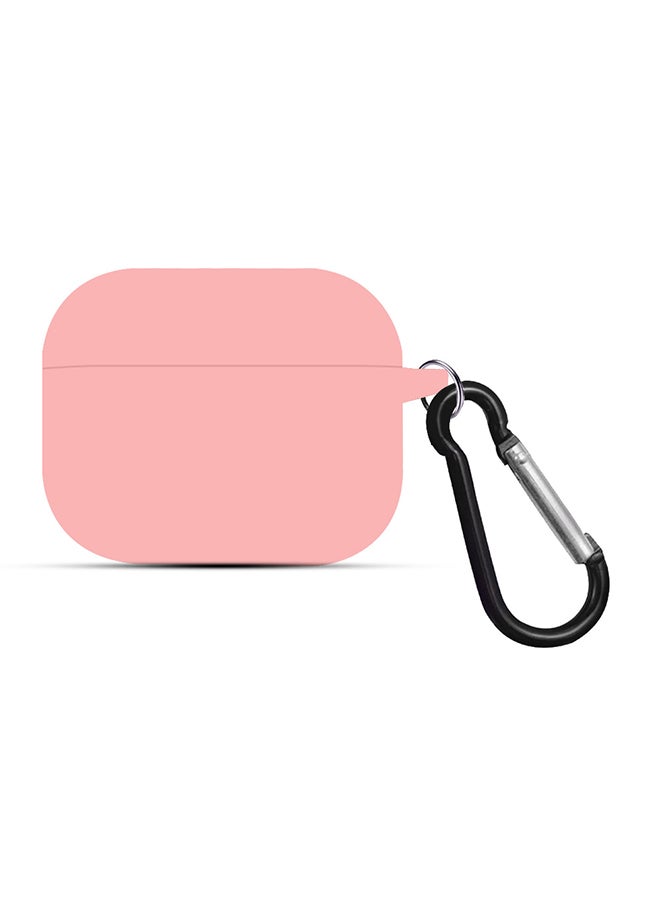 MARGOUN - Protective Silicone Case Cover For Apple AirPods 3 3rd Generation With Keychain Light Pink - Image 1