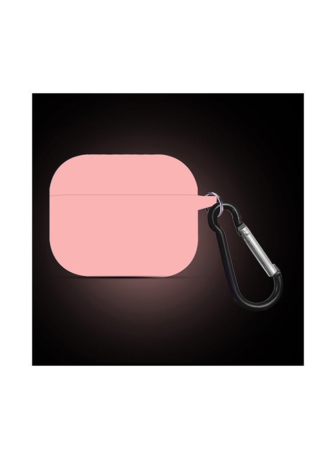 MARGOUN - Protective Silicone Case Cover For Apple AirPods 3 3rd Generation With Keychain Light Pink - Image 1