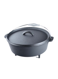 PROCILA Cast Iron BBQ Cooking Pot Black 4.7Liters  - Image 2