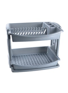 Dove 2-Tier Dish Rack Dark Grey 50x40x36cm 