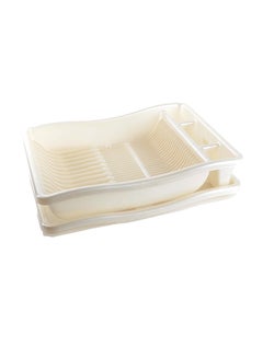 Dove Dish Drainer With Tray Ivory 50x12x40cm 
