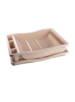 Dove Dish Drainer With Tray Dark Beige 50x12x40cm  - Image 2