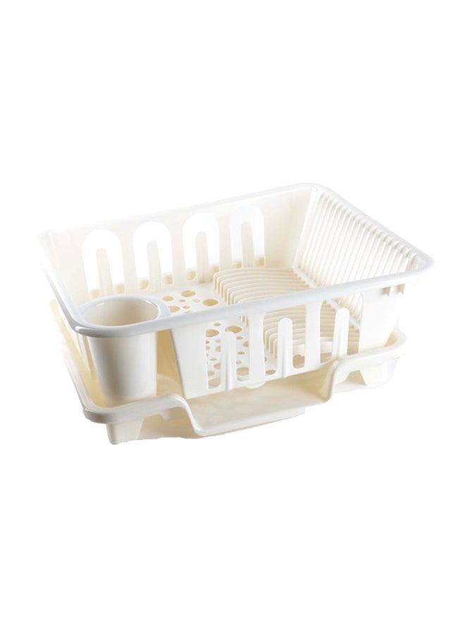 Dove Dish Drainer With Tray Ivory 50x18x40cm  - Image 1