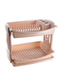 Dove 2-Tier Dish Rack Beige 50x40x36cm  - Image 1